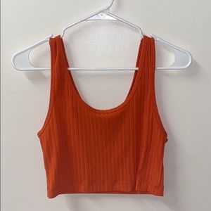 Cute Orange Crop Top